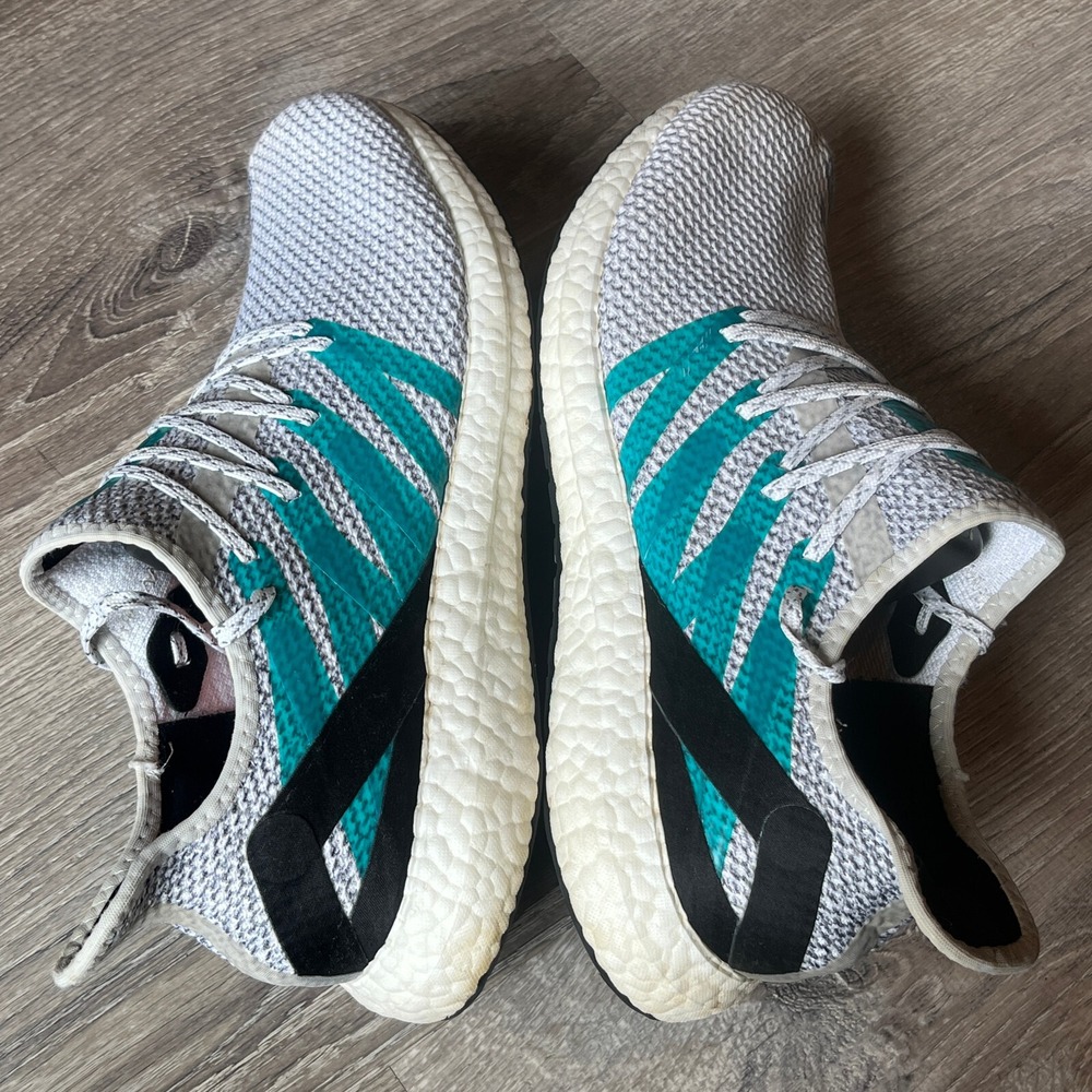 Adidas Speedfactory AM4LDN London Mens‎ Running Shoes Grey Teal G25950 Size 10